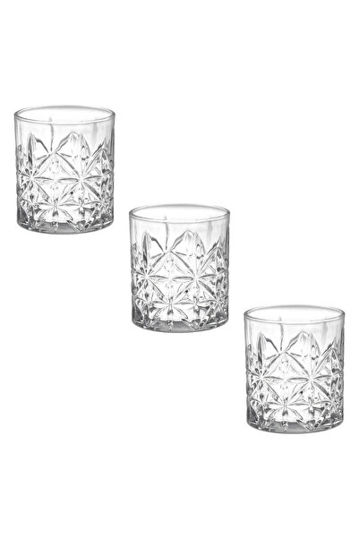 Zumzeria Set de 3 pahare de whisky din sticlă 330ml