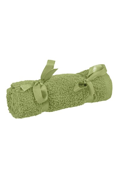 Zumzeria Prosop de bumbac verde măsliniu pentru fete 50x70cm