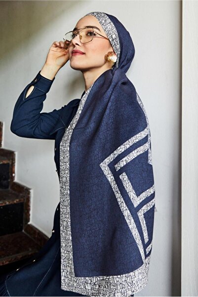Alvina Patterned Viscose Shawl 8628