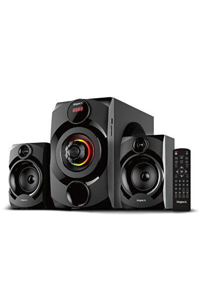 IMPEX نظام مكبرات الصوت MUSIK R BL 2.1 / 4000 واط PMPO / بلوتوث. يو إس بي. AU...