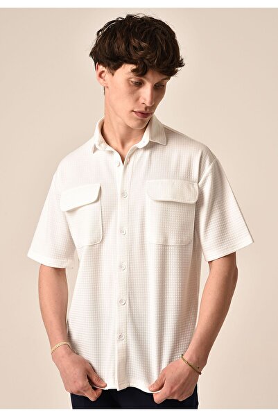S13 Store Regular Fit Patterned Men's Short Sleeve Shirt