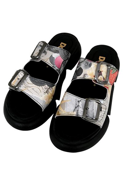Dogo Women's Vegan Multicolor Slippers - Pieces of a Nostalgia Design