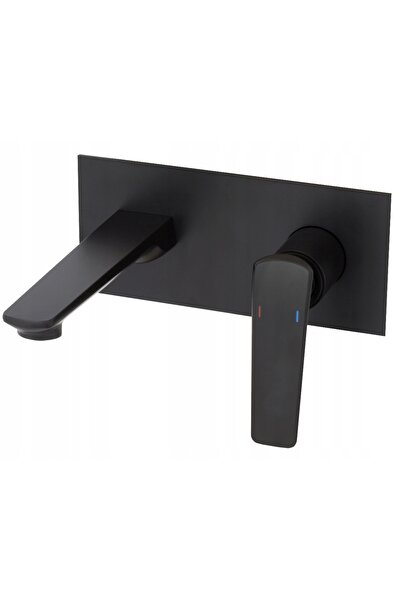 Granitan Baterie Lavoar York, Alama, Cartus Ceramic, Negru
