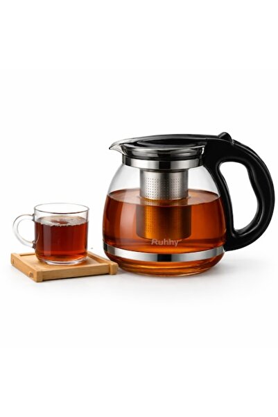 Ruhhy Carafa cu infuzor 2L RUHHY, sticlă termorezistentă, infuzor detașabil d...