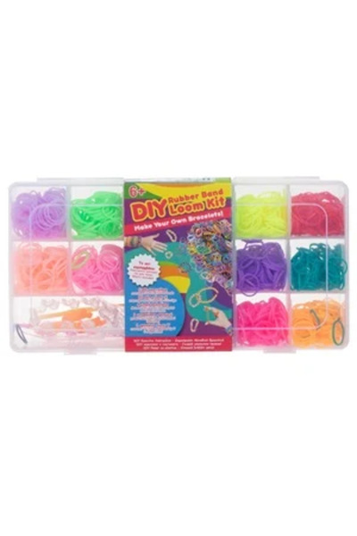 Zumzeria Set de bricolaj cu elastice multicolore pentru brățări – 1000 buc.