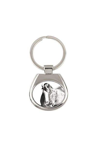 Art - Dog Breloc Art-Dog Cal Clydesdale – Pandantiv metalic personalizat, făr...