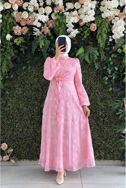 Moda Fatma Lima Dijital Astarlı Elbise