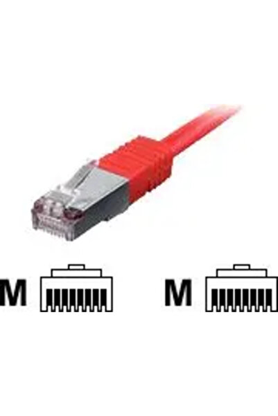 EQUIP Cablu patch, S/FTP, 25cm, Cat.6, roșu (605523)
