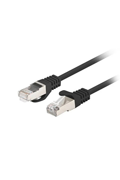 Lanberg Cablu patch Cat.6 FTP 0.5m negru, testat Fluke, pachet de 10 bucăți