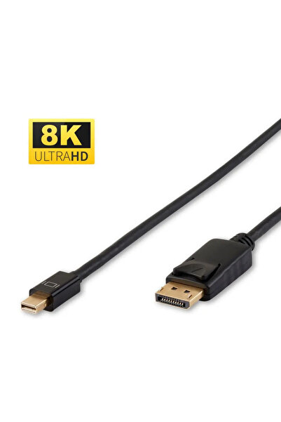 MicroConnect Cablu Mini Displayport la Displayport 8K, 2m, Tată-Tată, Negru, ...
