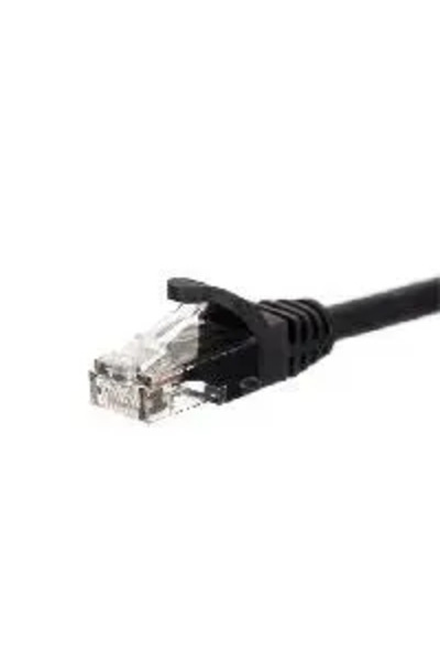 Netrack BZPAT56K cablu patch RJ45, înveliș turnat, cat. 6 UTP, 5m negru