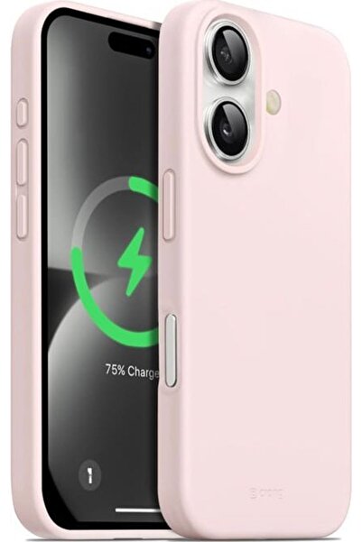 Crong Husă magnetică colorată iPhone 16 roz nisipiu