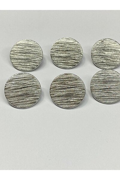 karantuhafiye Trench Coat Jacket Button Set Striped Para Model Silver 2 cm