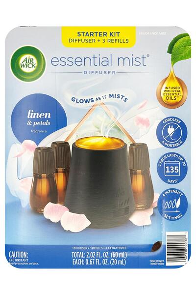 Air Wick Essential Mist Otomatik Hava Tazeleyici Kit Ferah ve Çiçek Yaprakları
