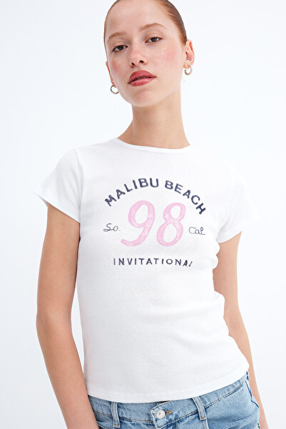 Addax Crew Neck Printed T-Shirt P1929