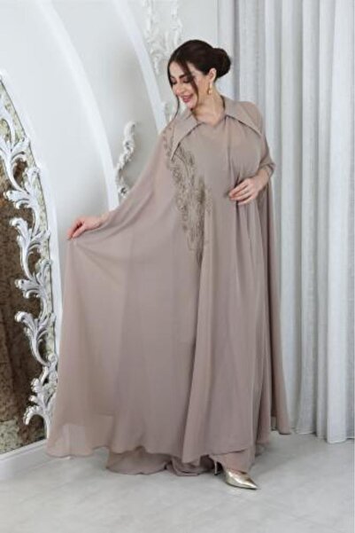 it's Mine Chiffon Jalabiya with Crystal