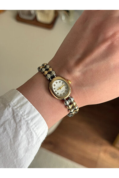 RoseandRoses Perfa Design Cord Minimal Elegant Women Wrist Watch Gold-Silver