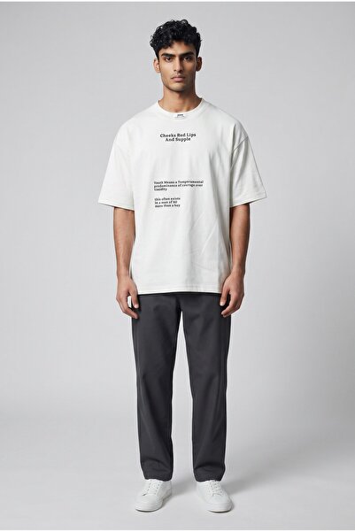 AİR FİT Men's Fashion Text Print T-Shirt