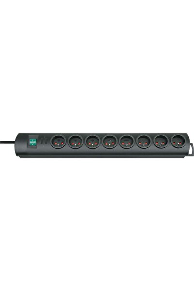 Brennenstuhl Prelungitor Primera-Line cu 8 prize, 2 m, negru (B1153304028)