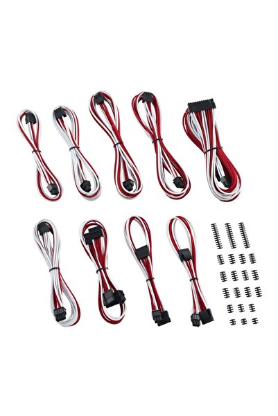 CableMod Classic ModMesh C-Series Corsair RMi & RMx Cable Set - White/Red