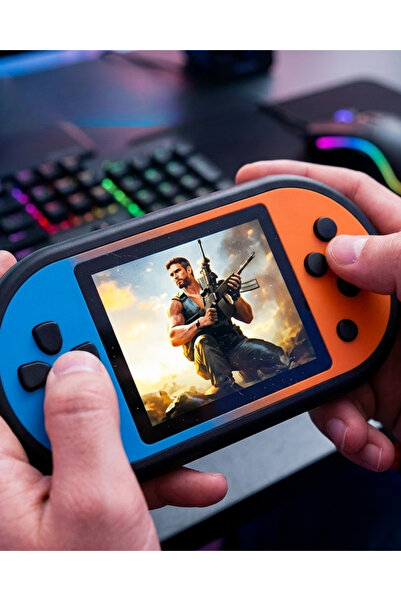 ASTRALTECH Mario Oyunlu Mini El Konsolu Yüksek Çözünürlüklü Retro Oyun Cihazı