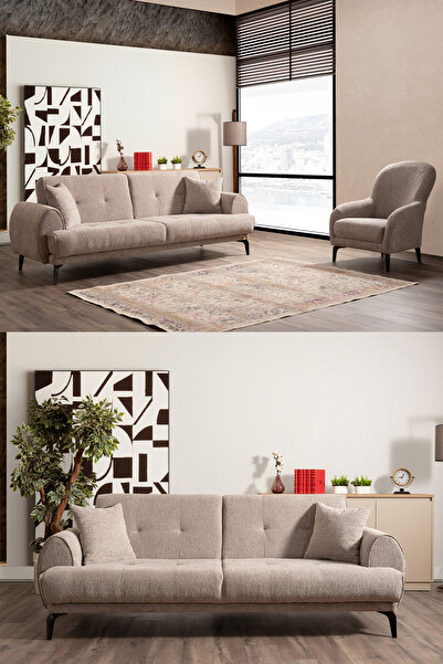 İYENA HOME LİVİNG Arora 3+3+1+1 Çekyatlı Koltuk Takımı
