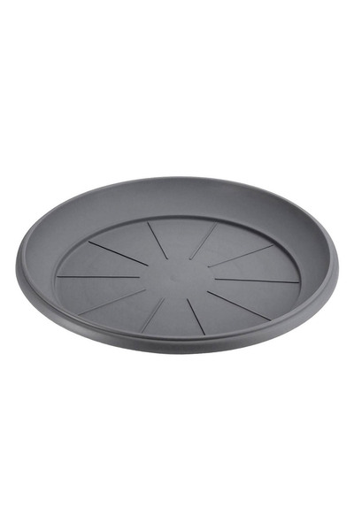 OEM Tăviță pentru ghiveci din plastic antracit Ø34x4.8cm