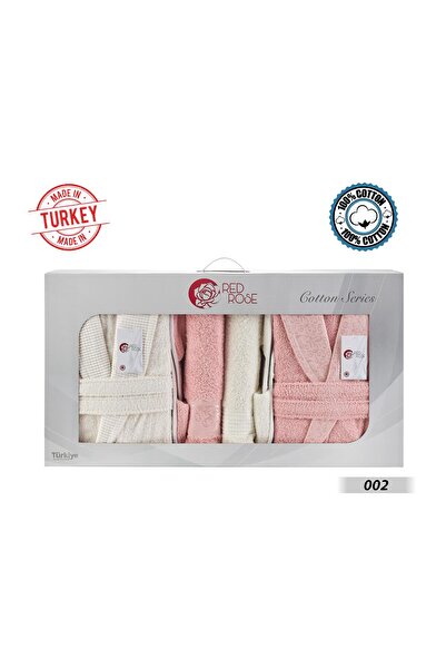 REDROSE COLOR Turkish Bathrobe Set 11 Pieces