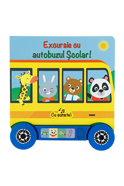 OEM Carte sonoră 'Excursia cu autobuzul școlar' 21.5x23.5cm - 4F