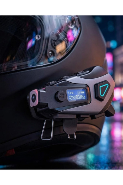 ZERO LAND LVSQVR Kask İçi Bluetooth Kulaklık Kamera Özellikli Uzun Pil Ömrü v...