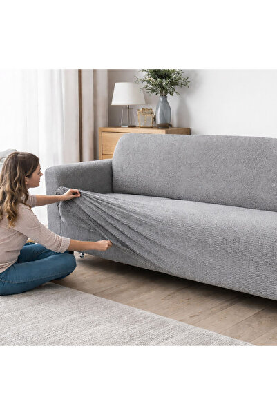 Zumzeria Gray Elastic Cover for Sofa 130-170cm