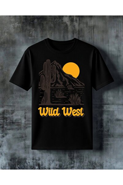 COMVİCHO Wild West Cactus Printed Oversize T-Shirt