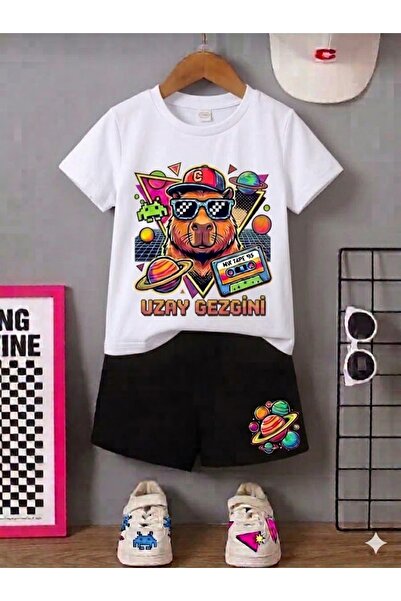 NC Nicee Clothes Tricou și pantaloni scurți de vară pentru copii, unisex (Căl...