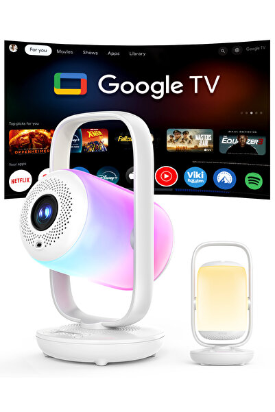 ETOE Video projector Starfish 2, autofocus, 500 ANSI, Google TV Chromecast, F...