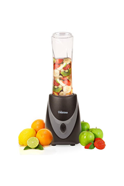 Tristar Blender Smoothie Maker Blend Go 250W 500ml Black, 2 Portable Containe...