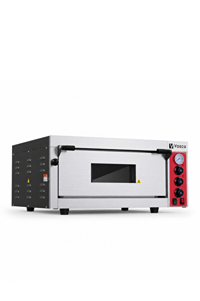 vosco Tek Katlı Pizza Fırını - 6 Pizza Kapasiteli Profesyonel Taş Tabanlı Piz...