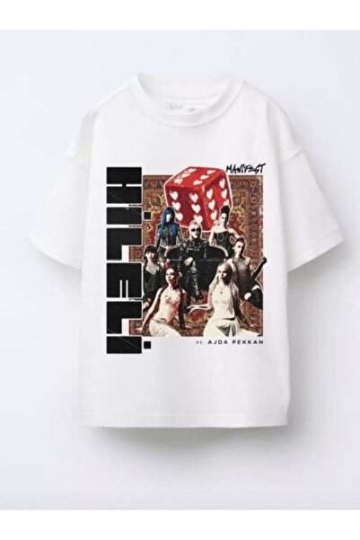 MODA Manifest Kız Çocuk Pamuklu Tshirt-Tişört