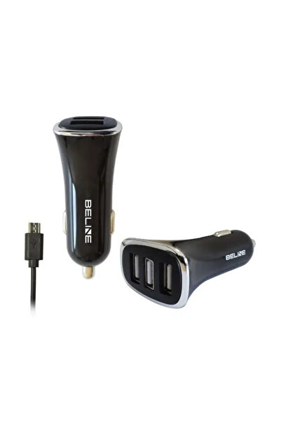 Beline ≈Åad. sam. 3xUSB + microUSB 4A negru