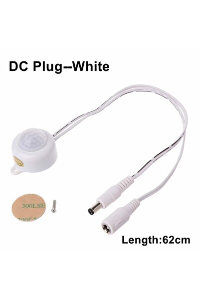 Choice7 DC-PIR-White Knob Touch Adjustable PIR Infrared Motion Sensor USB DC ...