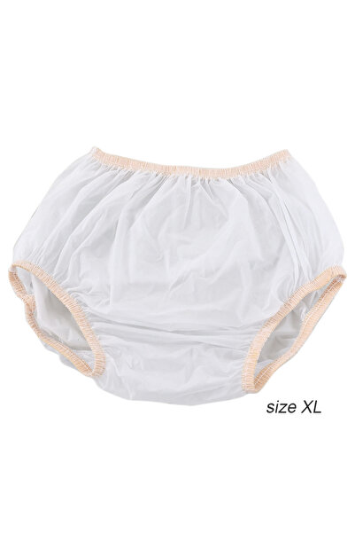 choice2 BEIGE XL Premium PVC Adult Diaper Cover, Adult Incontinence Pants, Wa...