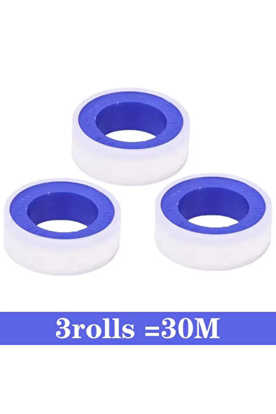 Choice1 3 لفات من شريط PTFE الصناعي العازل للماء، 1-20 لفة، شريط لاصق للسباكة...