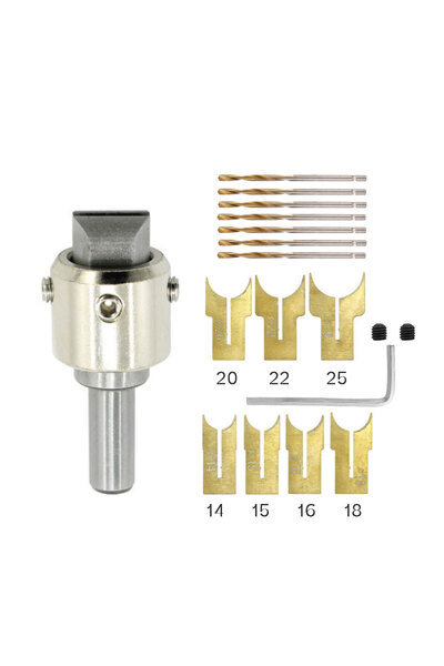 Choice Gold 18Pcs Beads Drill Bit Carbide Ball Blade Woodworking Milling Cutt...