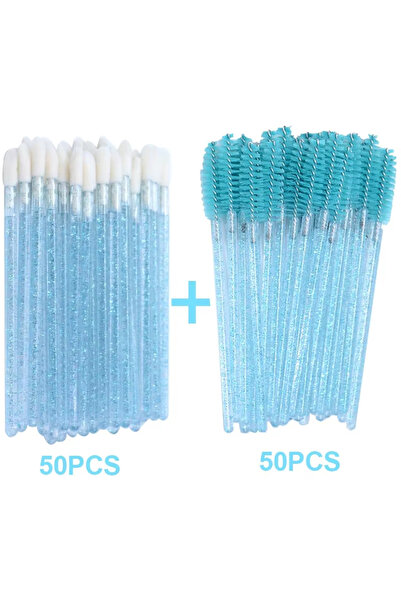 Choice9 C642-blue 100pcs 50/100PCS Newest Beauty Tools Set Lip Gloss Cotton S...