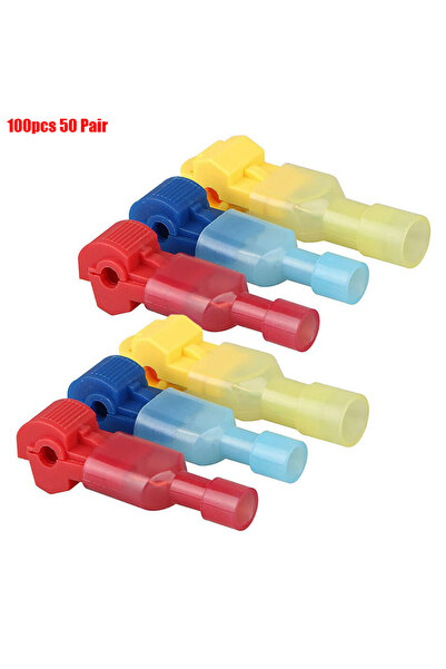 Choice Mix 50 pairs 100pcs T Tap Wire Connectors 22-10 AWG Quick Splice Elect...