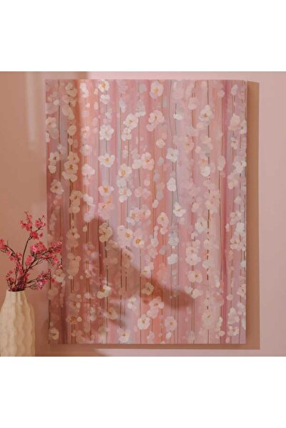 Evidea Deco Blossom Kanvas Tablo - Pembe - 75x100 cm