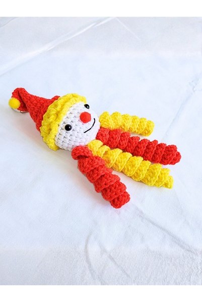 rmys Fan Themed Amigurumi Clown Keychain (18 cm)