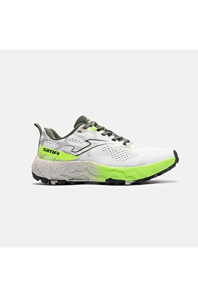 Joma TKSIMS2602 Sima Erkek Trail Koşu Ayakkabısı - Beyaz/Lime