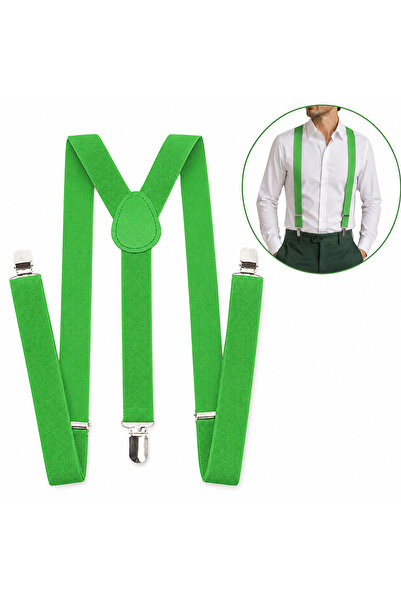 zola Y-shaped suspenders for trousers, unisex, 3 metal buckles, adjustable 58...