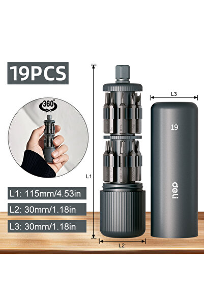 Choice DL241019 19pcs Capsule Precision Screwdriver set with Handle, Includes...