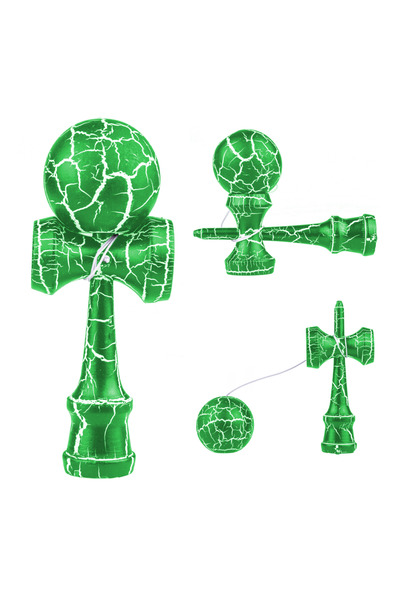 Velaris Kendama Verde cu Efect Crackle - Model Crackle pentru Coordonare și E...